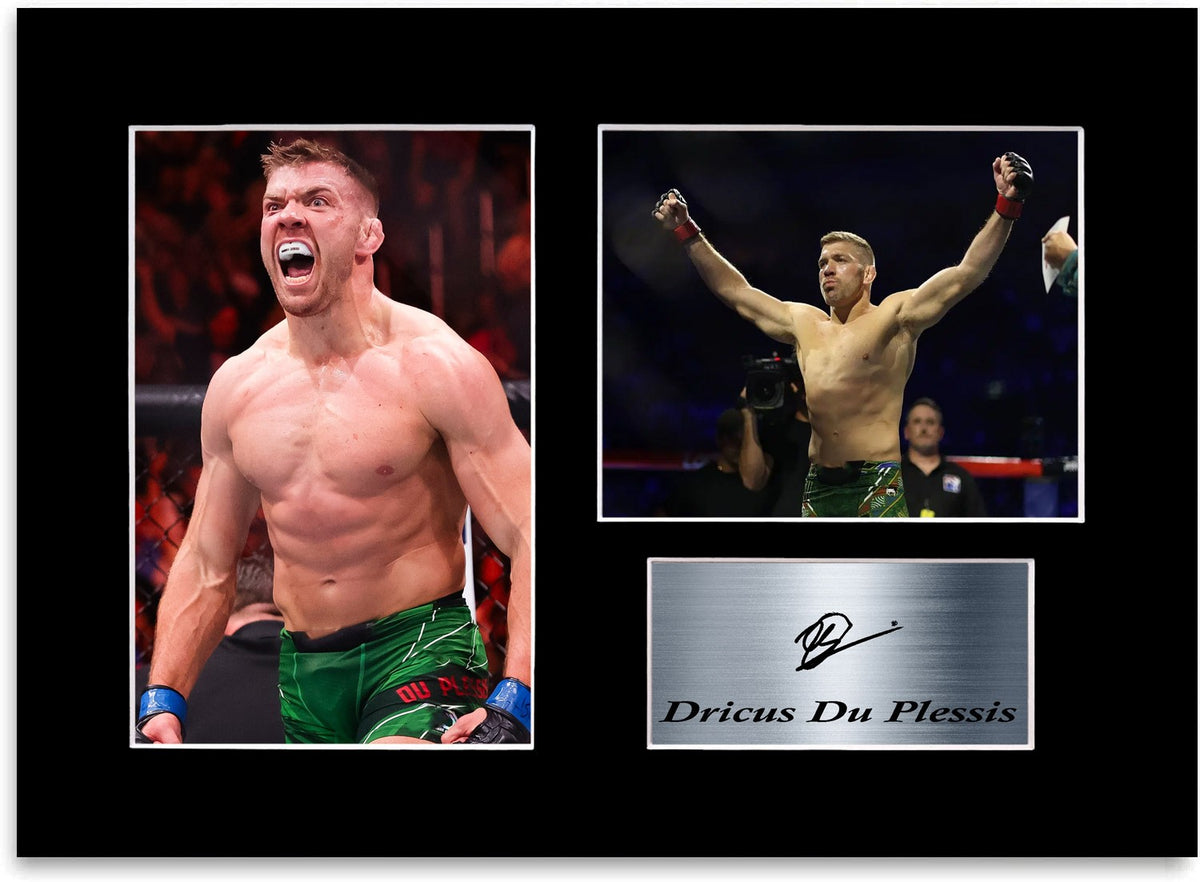 Dricus Du Plessis MMA champion Printed Signed Autograph Photo Display Poster A4