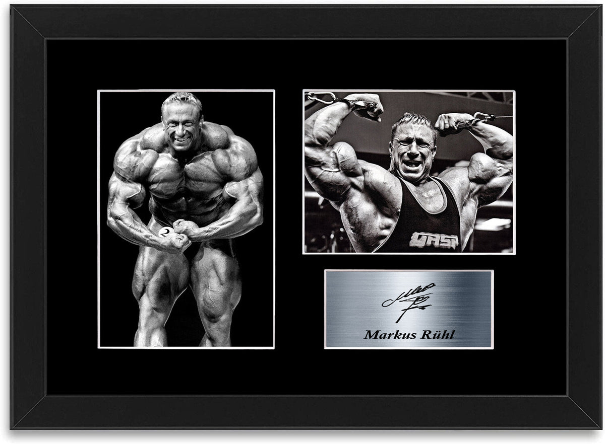 Markus Ruhl Signed Photo Display Mount Bodybuilding Gym Poster Framed