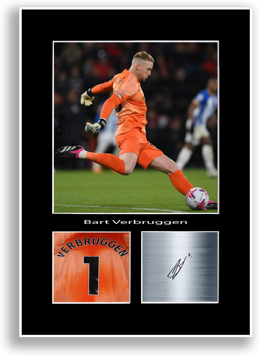 Bart Verbruggen Football Player Poster Signed Print Photo A4 Wall Art Gift Idea