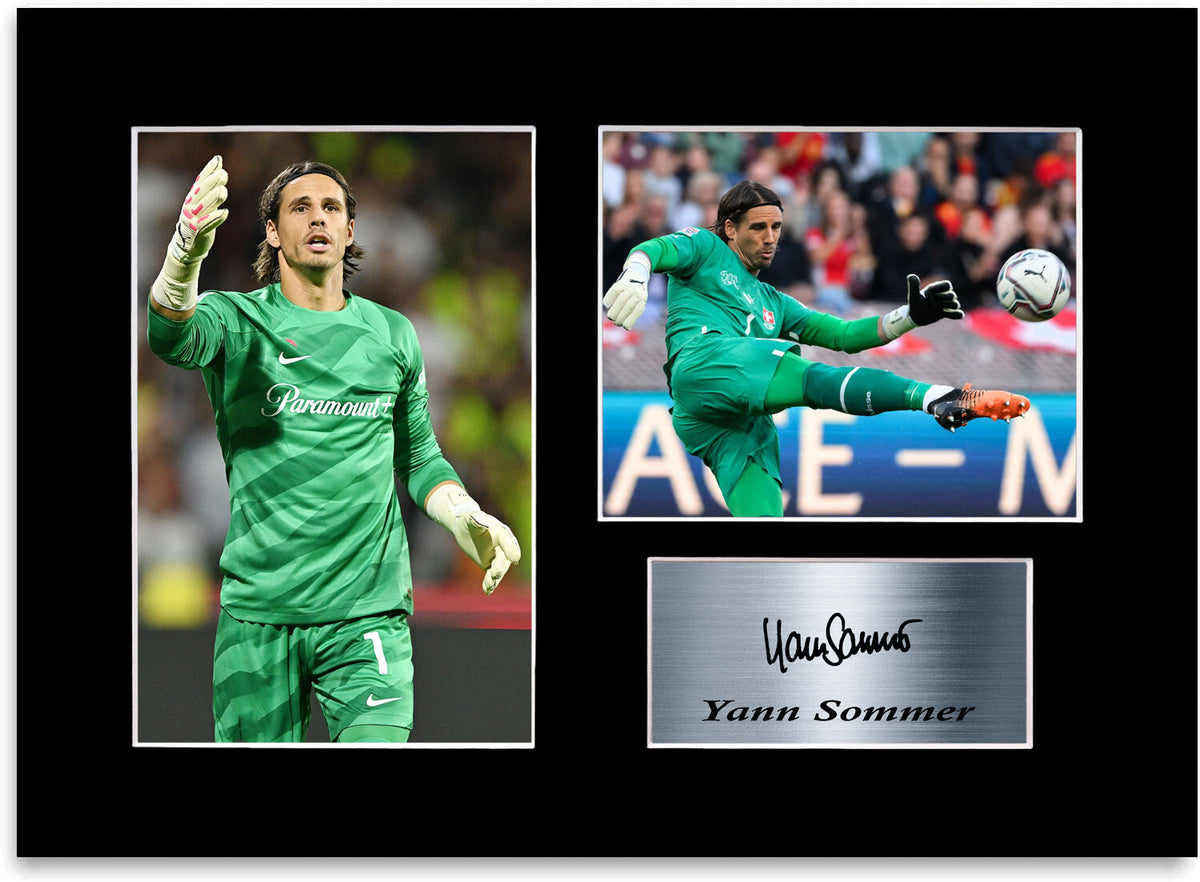 Yann Sommer Football Player mounted display by LJW Prints