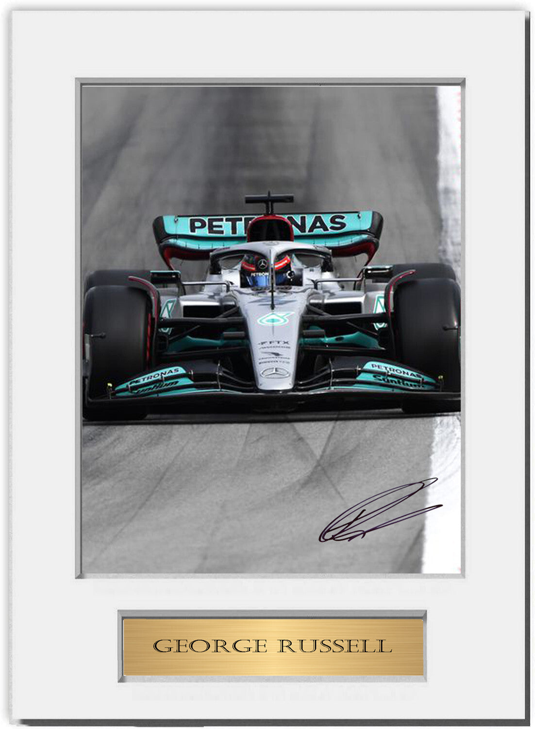 George Russell Williams F1 2022 Car Signed Photo Display Mount A4