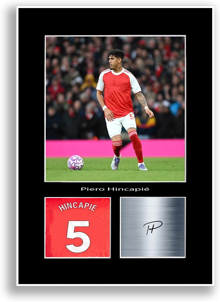 Piero Hincapie Football Player Poster Signed Print Photo A4 Wall Art Gift Idea