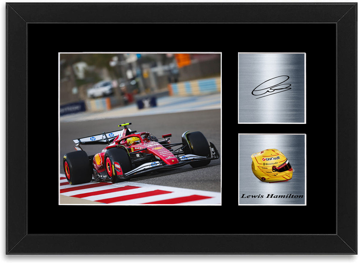 Lewis Hamilton 2025 For F1 Fans framed print by LJW Prints