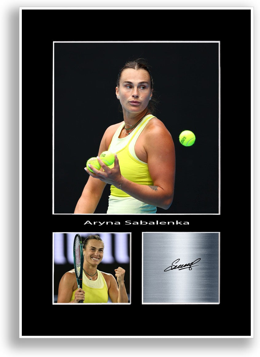 Aryna Sabalenka Tennis Player Print Signed Photo Poster Print A4 Wall Art Gift