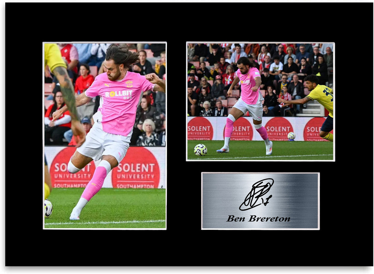 Ben Brereton Southampton Player framed print by LJW Prints