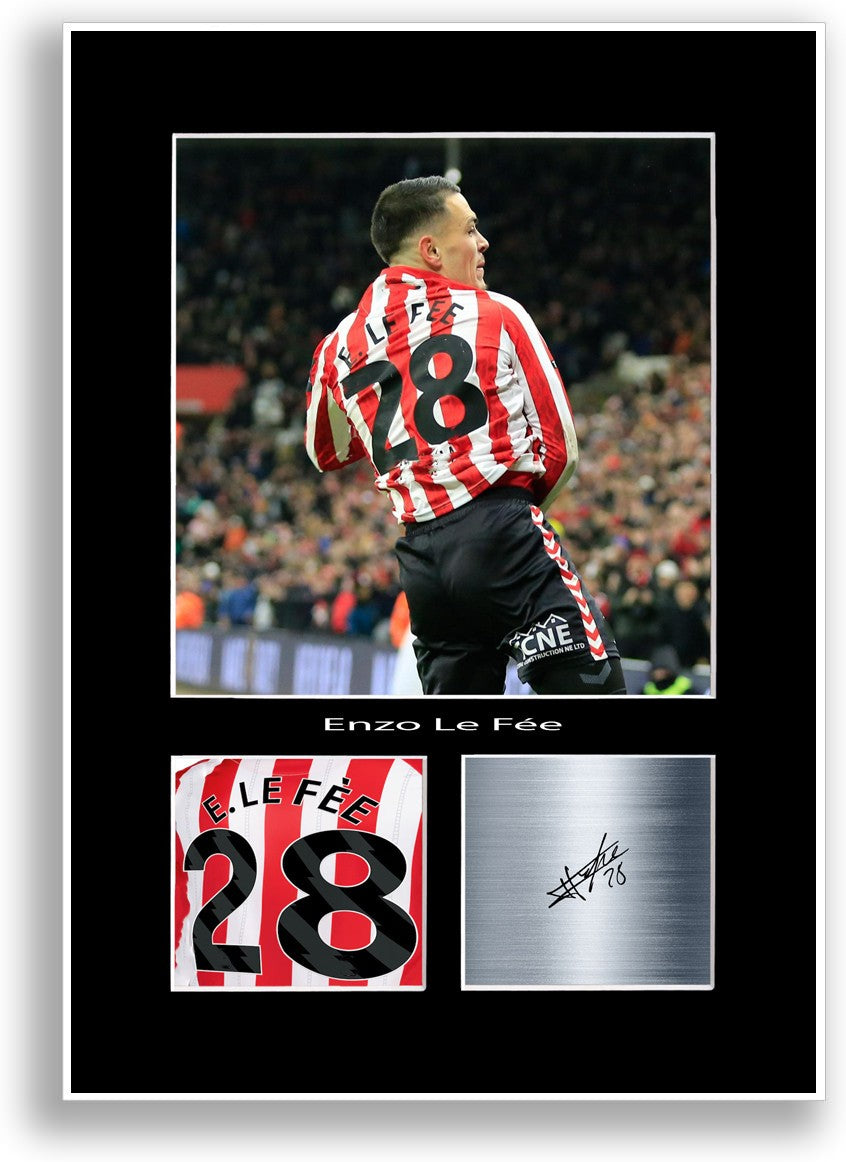 Enzo Le Fee Football Player Poster Signed Print Photo A4 Wall Art Gift Idea