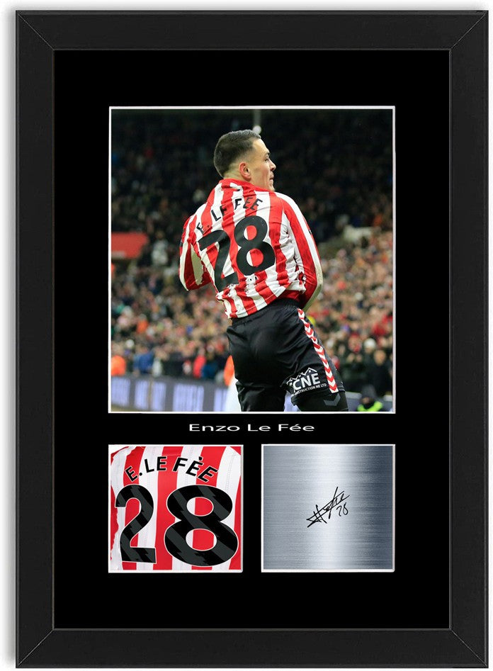 Enzo Le Fee Football Player Poster Signed Print Photo A4 Wall Art Framed