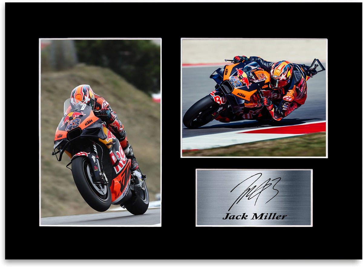 Jack Miller 2023 Motorcycle Racer Signed Autograph Photo Display Poster Gift A4