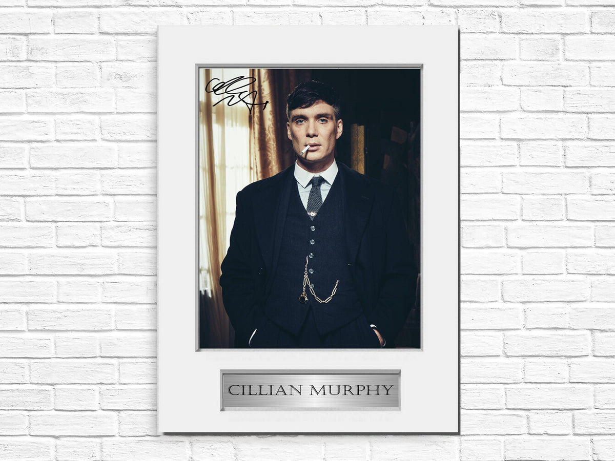 Cillian Murphy Peaky Blinders Signed Photo Display Mount A4 