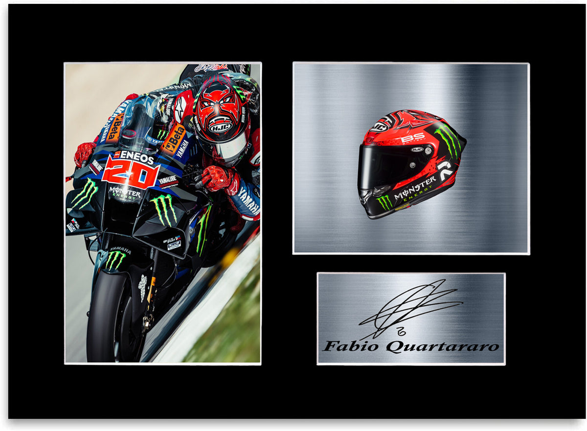 Fabio Quartararo 2023 A4 Signed Autograph Photo Display Mount Poster Gift