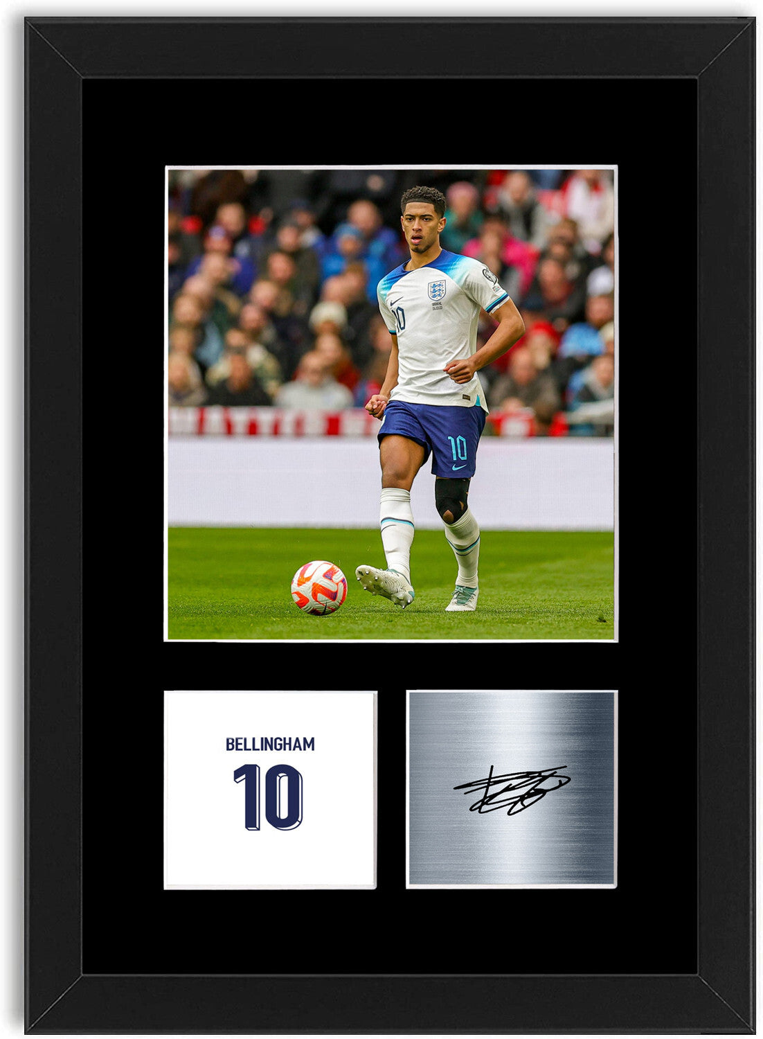 Jude Bellingham Football Player England framed print by LJW Prints