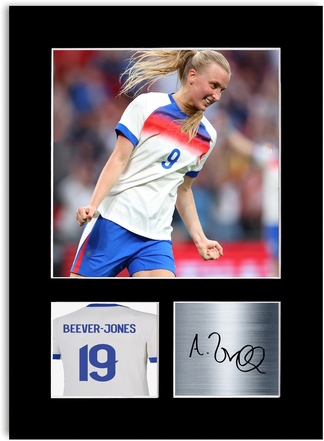 Agnes Beever-Jones England Print Signed Photo Display Poster Women’s Euro 2025