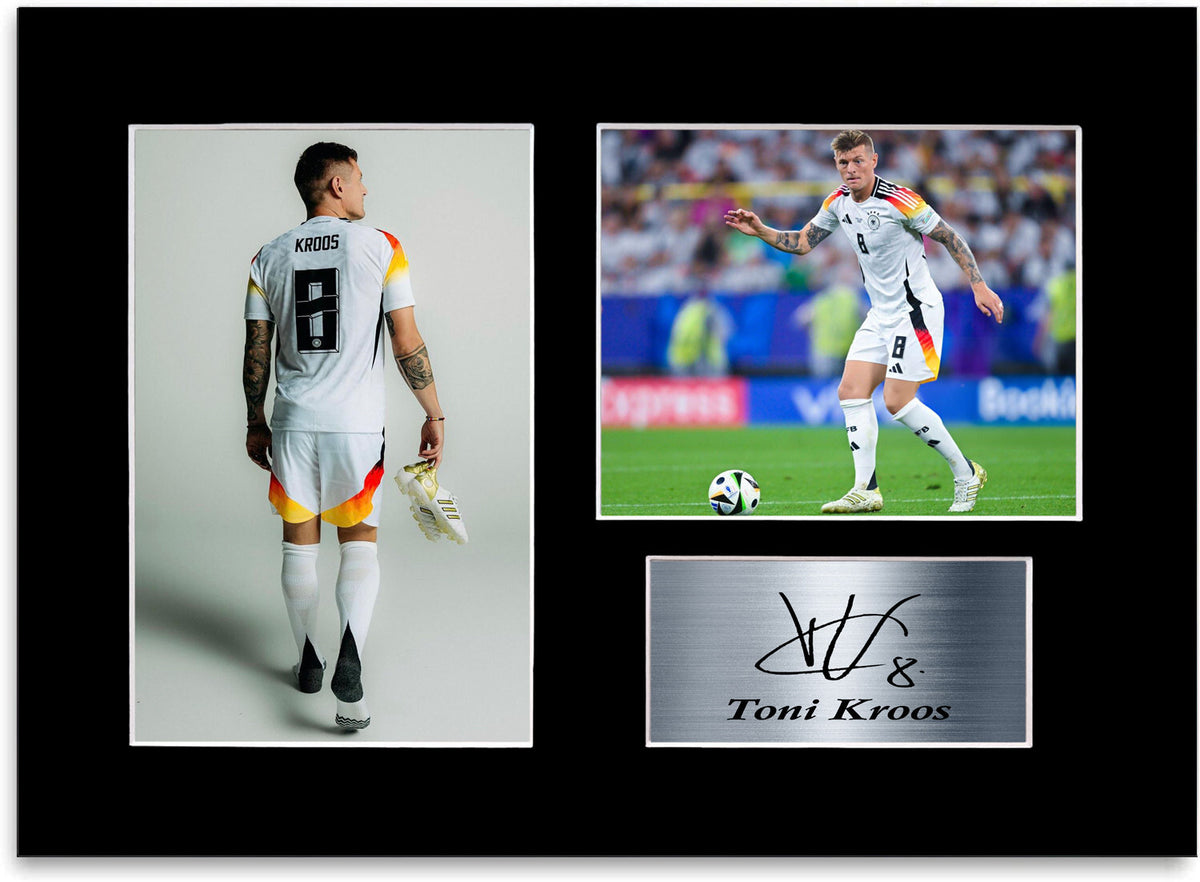 Toni Kroos Germany Euro 2024 Football Player mounted display by LJW Prints