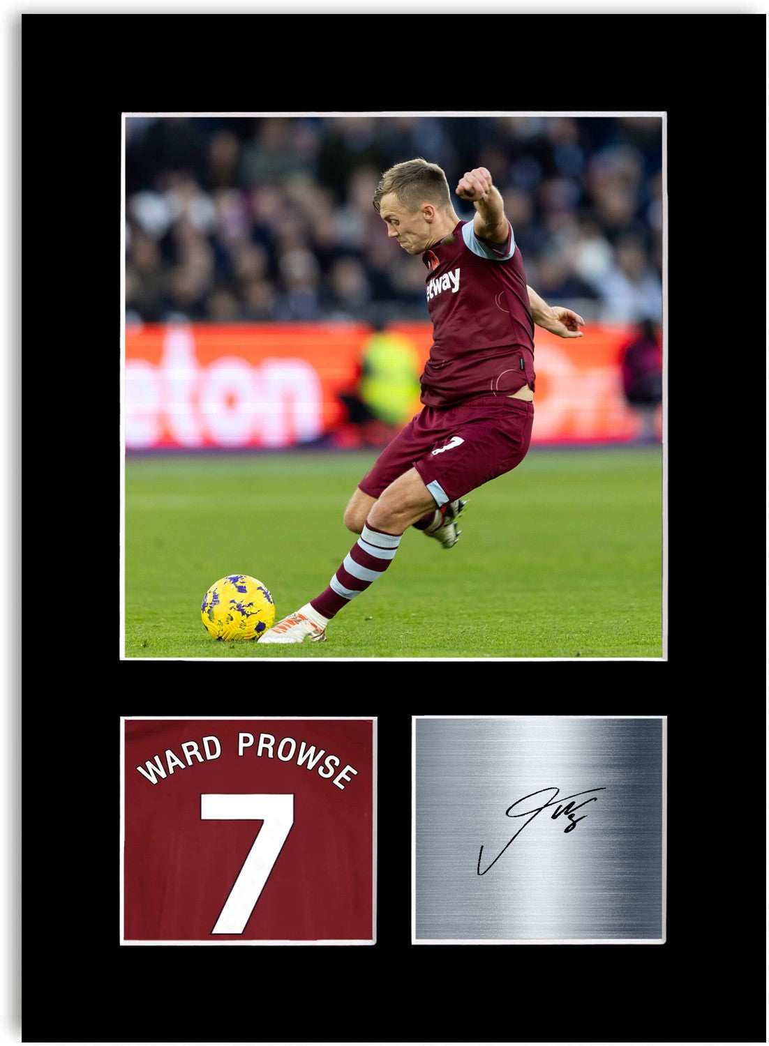 James Ward-Prowse Football Player Poster Signed Photo Display Mount Print A4