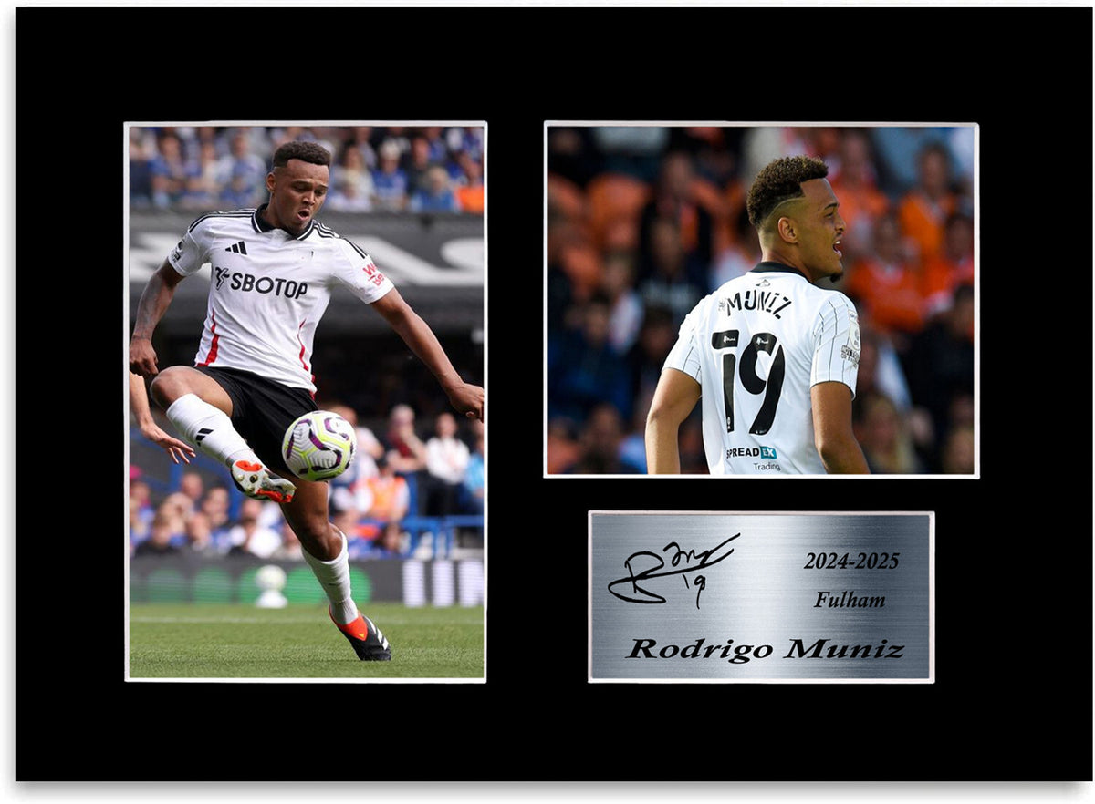 Rodrigo Muniz Fulham Player framed print by LJW Prints