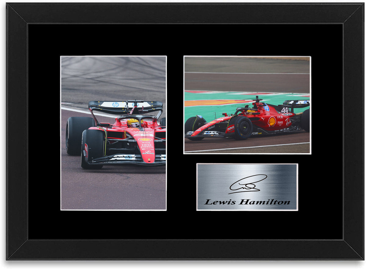 Lewis Hamilton 2025 For Ferrari F1 Fans framed print by LJW Prints
