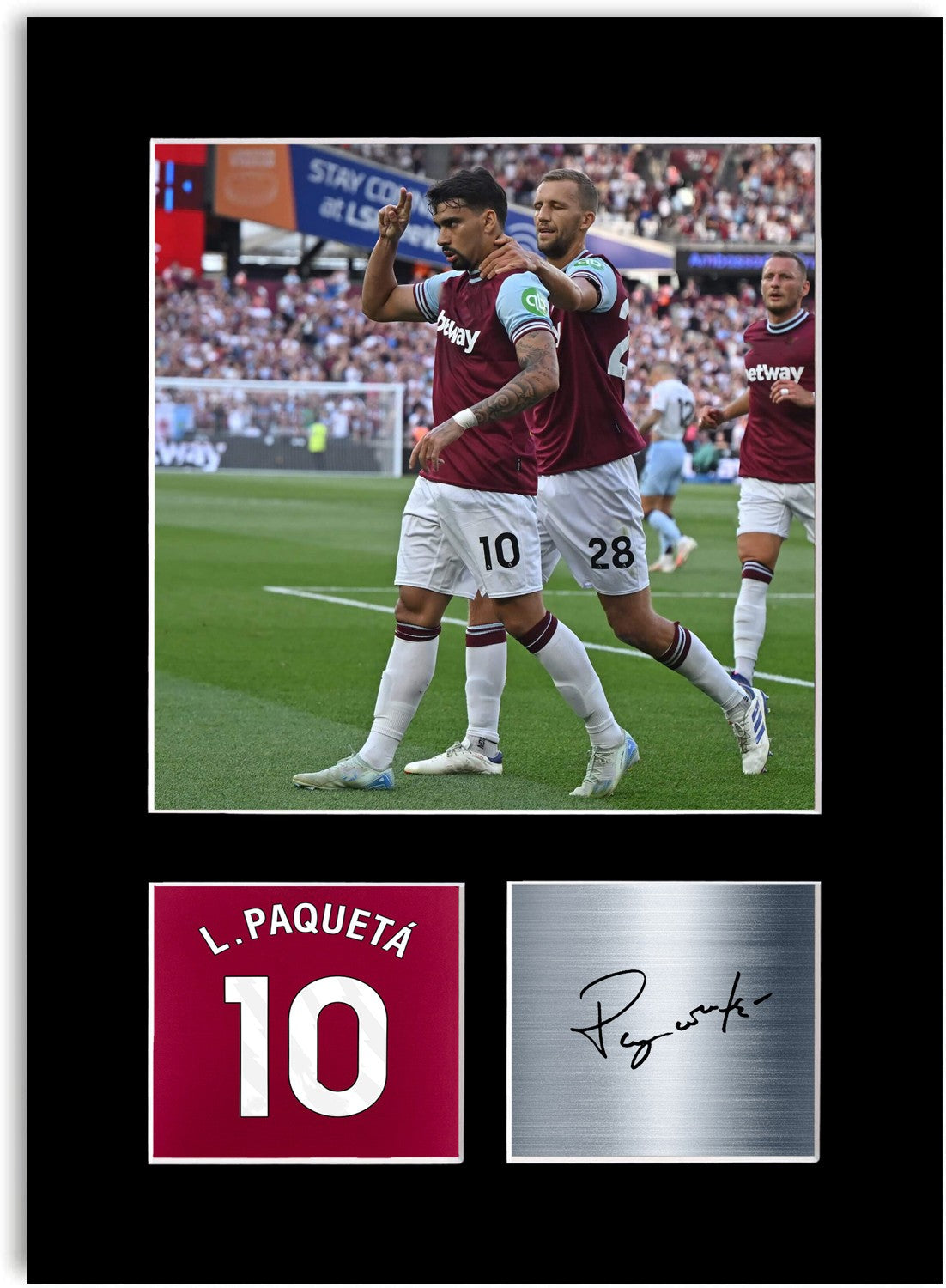 Lucas Paqueta Football Player Poster Signed Photo Display Mount Print A4 Gift
