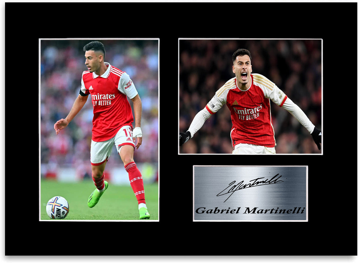Gabriel Martinelli Football Player framed print by LJW Prints