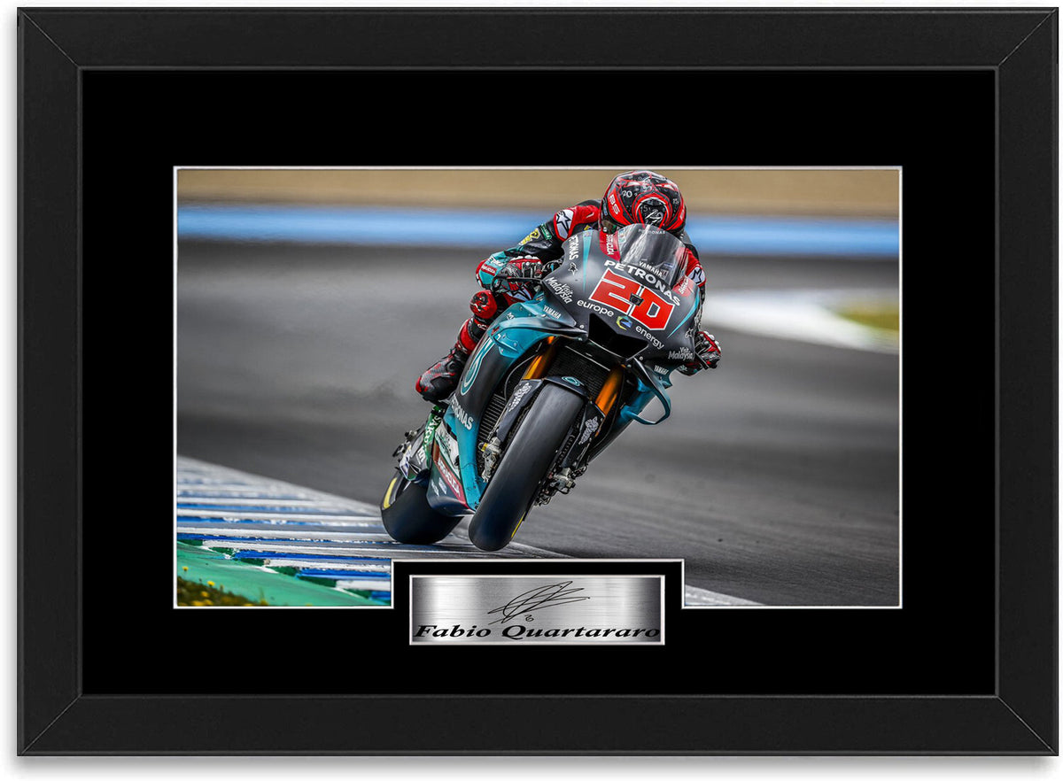 Fabio Quartararo Champion framed print by LJW Prints