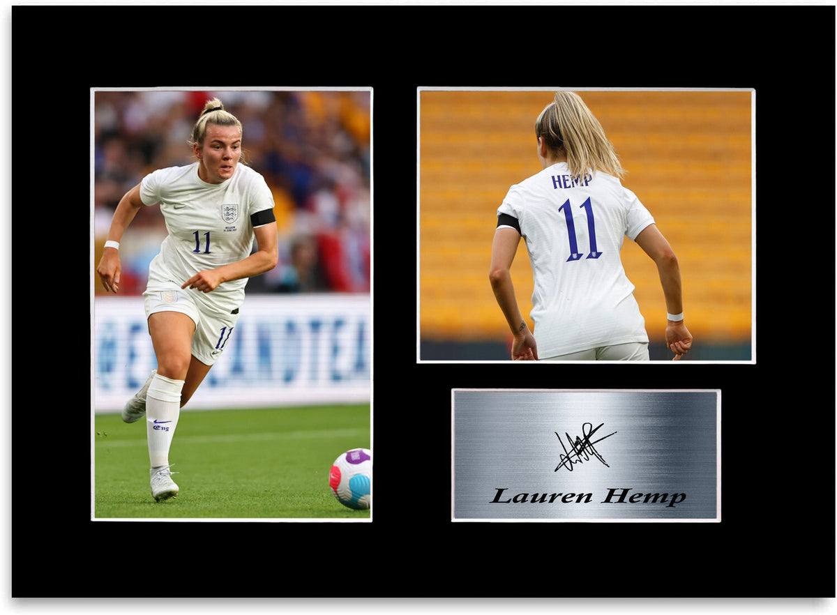 Lauren Hemp England mounted display by LJW Prints