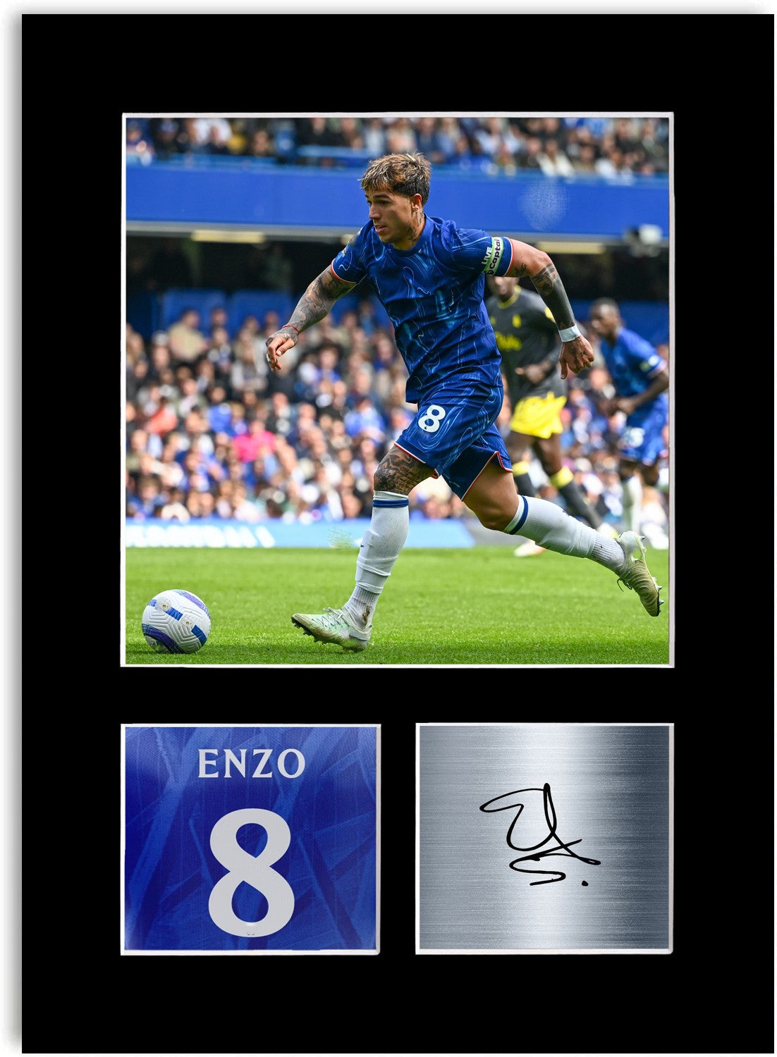 Enzo Fernandez Football Player Poster Signed Photo Display Mount Print A4 Gift