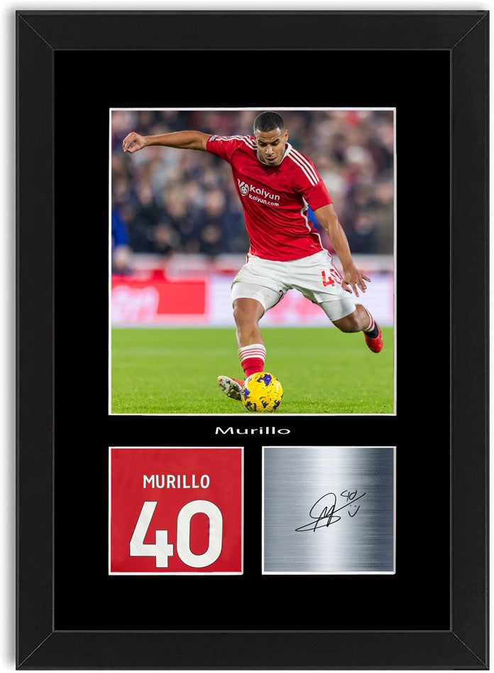 Murillo Football Player Poster Signed Print Photo A4 Wall Art Framed