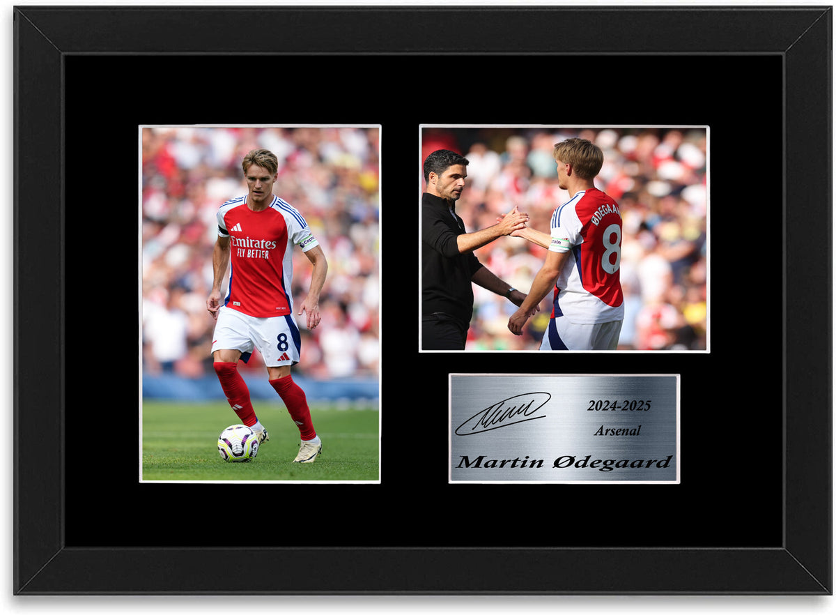 Martin Odegaard Arsenal Player Printed framed print by LJW Prints