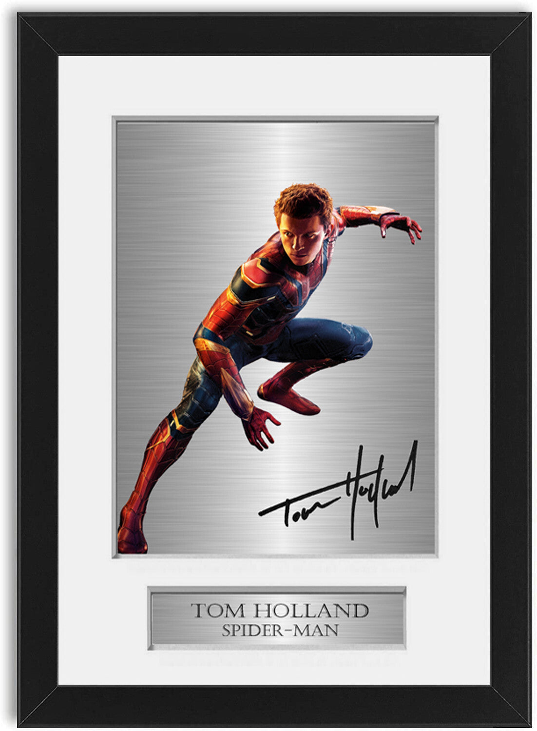 Tom Holland Signed Photo Display Mount A4 Spider-Man Poster Framed