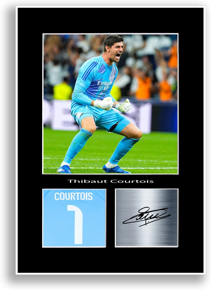 Thibaut Courtois Football Player unframed poster by LJW Prints