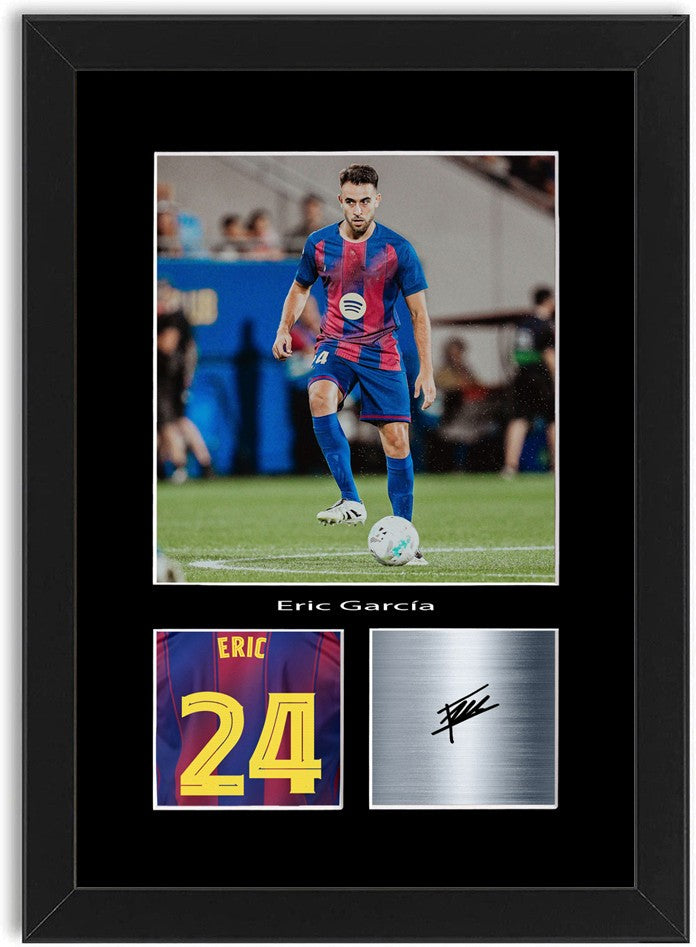 Eric Garcia Football Player Poster Signed Print Photo A4 Wall Art Framed
