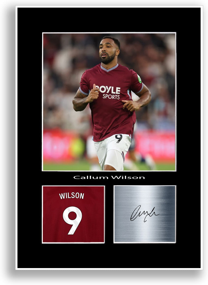 Callum Wilson Football Player Poster Signed Print Photo Wall Art Gift Idea
