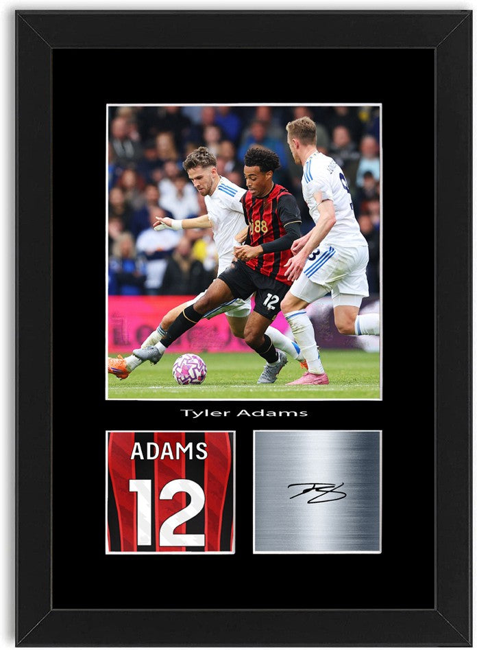 Tyler Adams Football Player Poster Signed Print Photo A4 Wall Art Framed