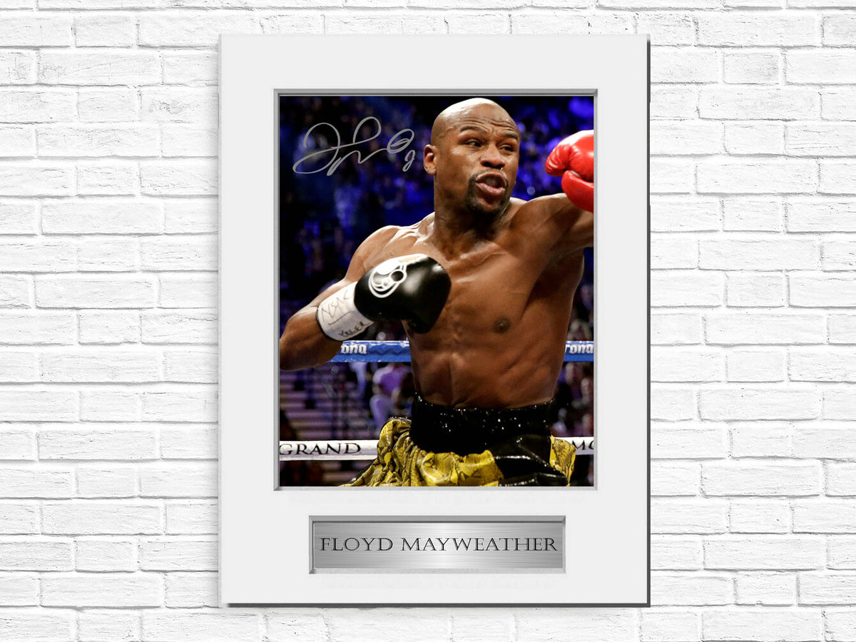Floyd Meayweather Boxing Printed Signed Autograph Photo Display Mount Gift