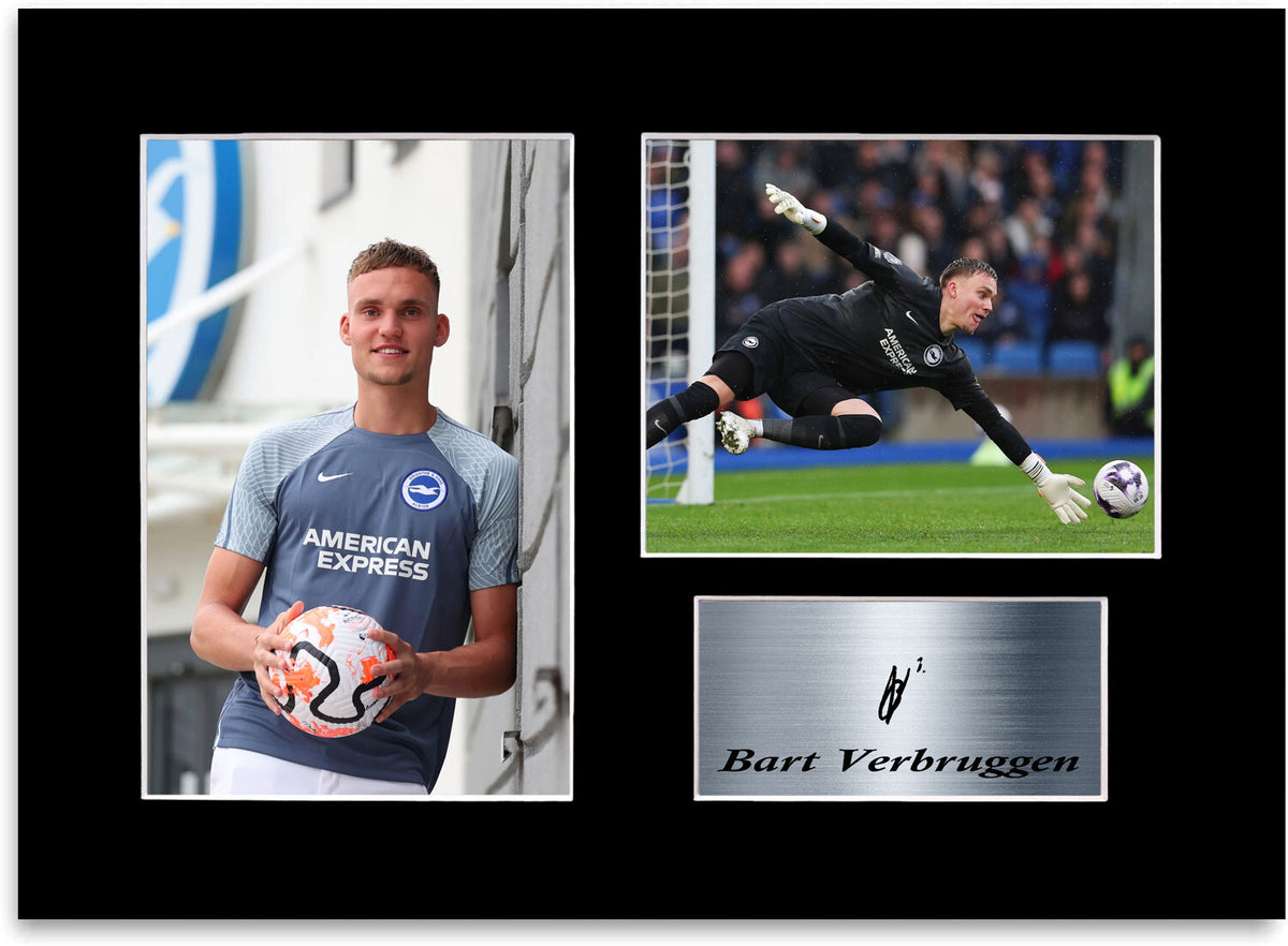Bart Verbruggen Brighton Player mounted display by LJW Prints