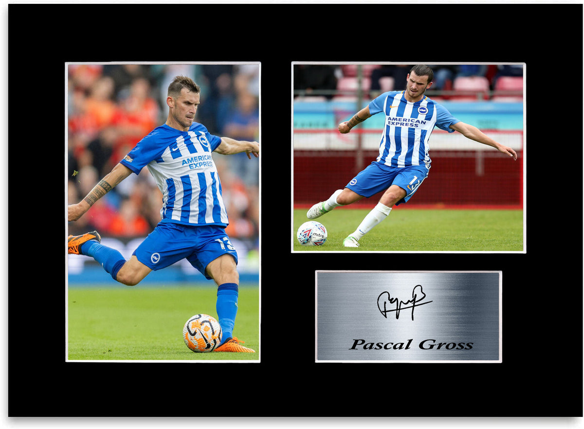 Pascal Gross Brighton Player mounted display by LJW Prints