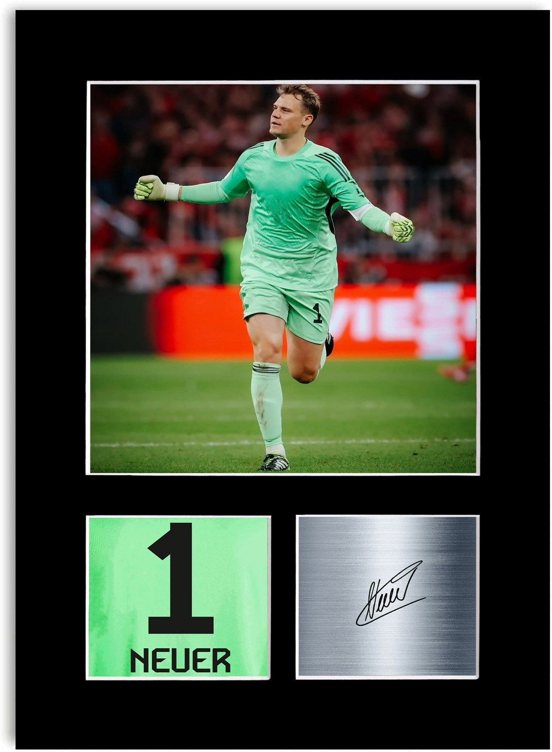 Manuel Neuer Football Player Poster Signed Photo Display Mount Print A4 Gift