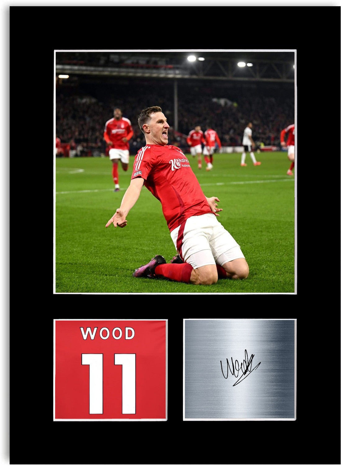 Chris Wood Football Player Poster Signed Photo Display Mount Print A4 Gift