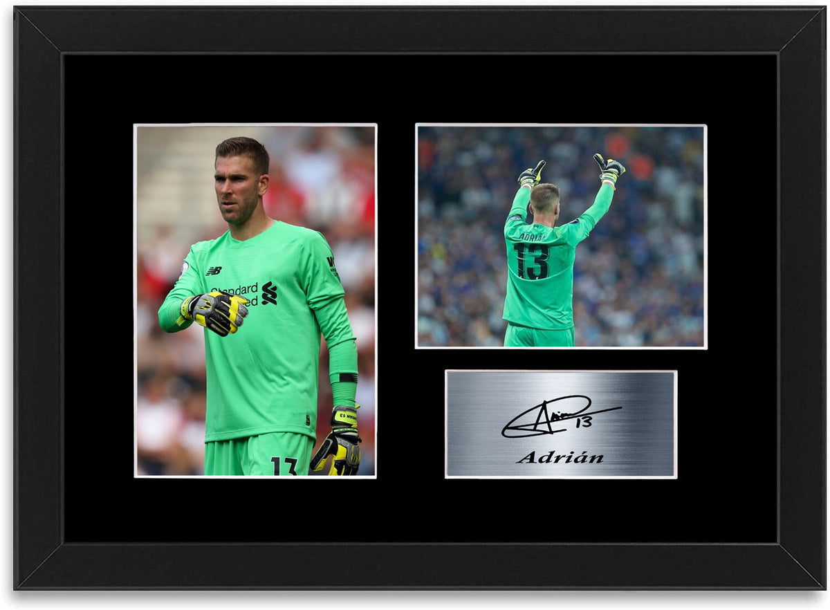 Adrian Liverpool Player framed print by LJW Prints