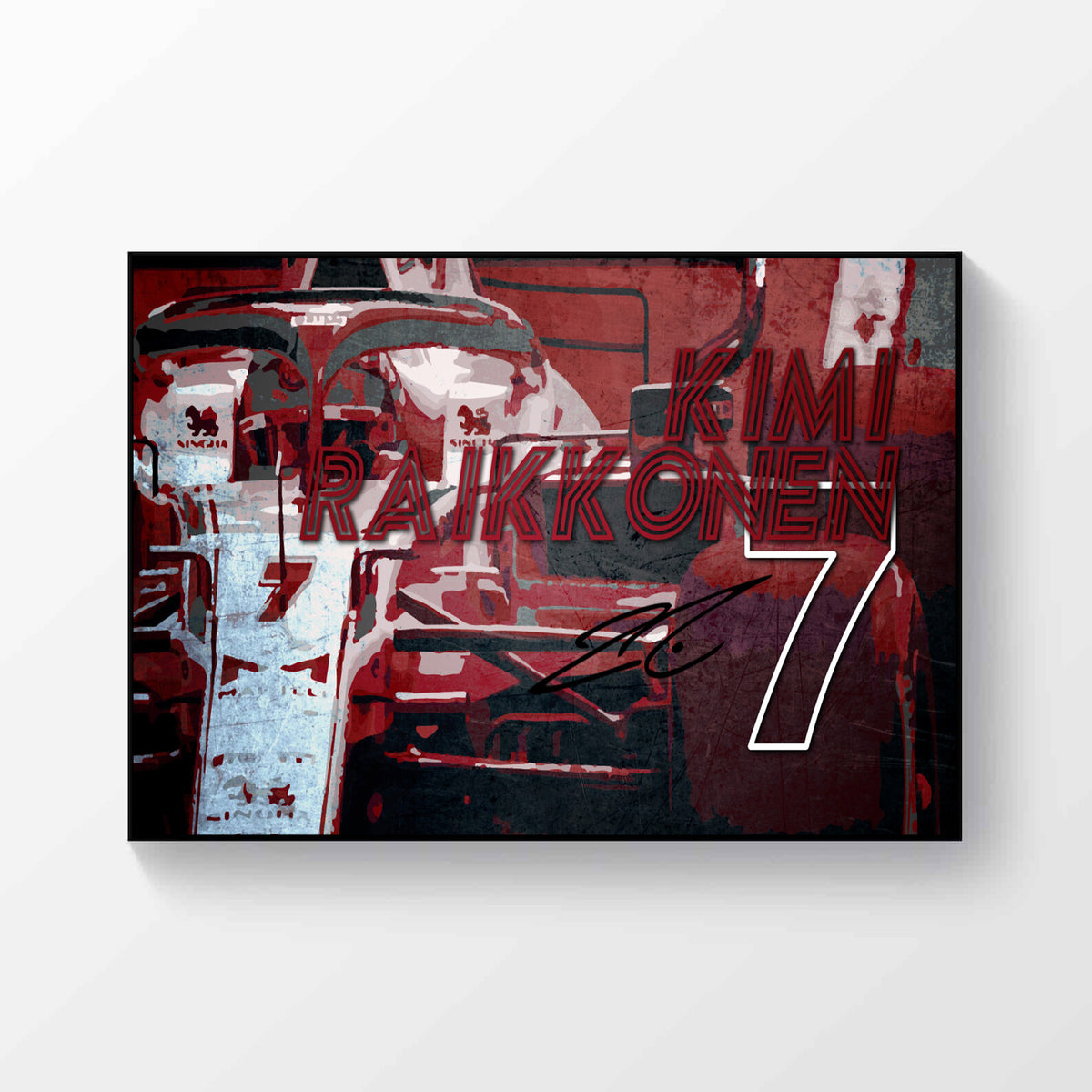 Kimi Raikkonen Alfa Romeo Racing F1 Formula 1 2021 Signed Poster A4