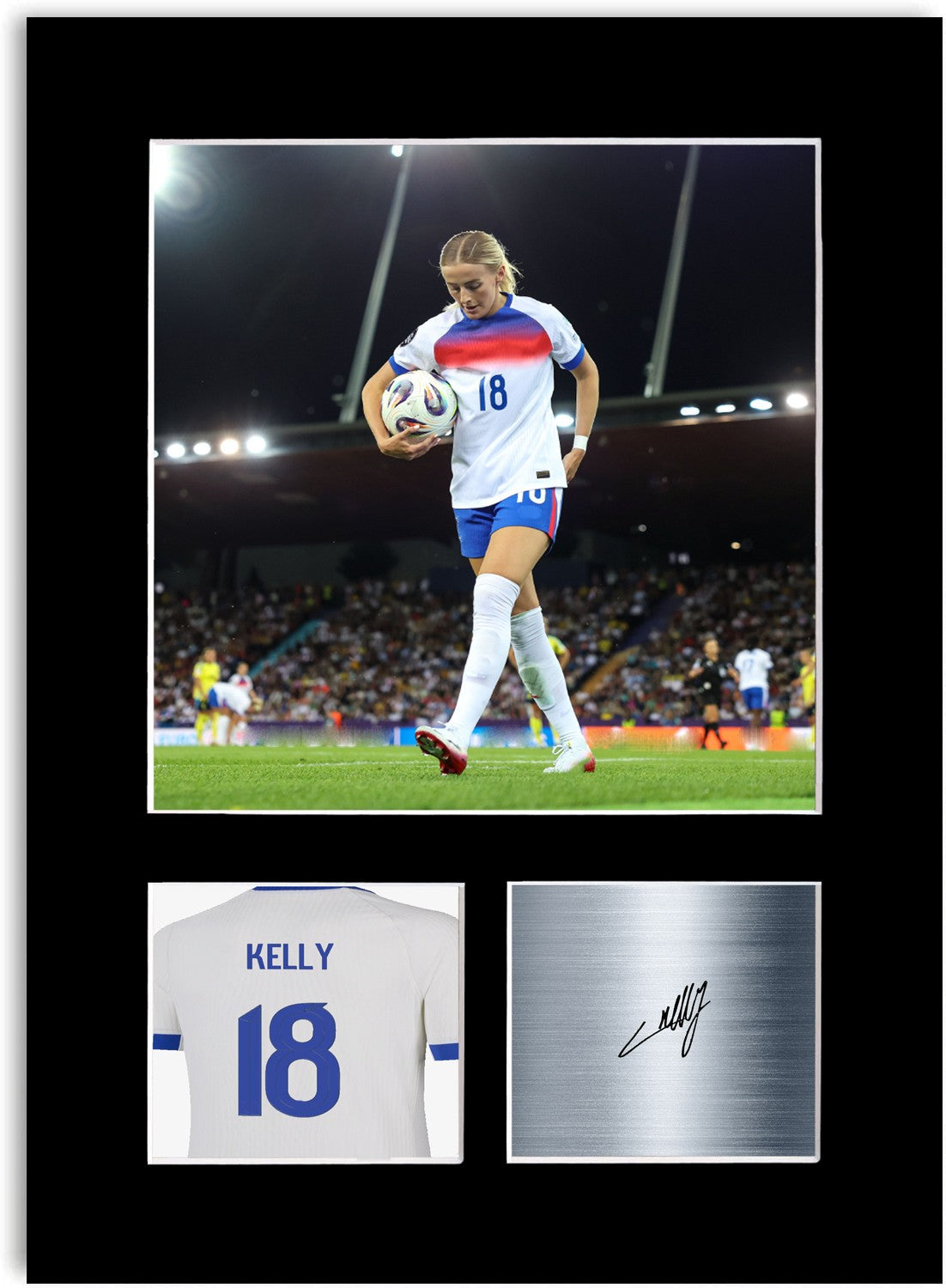 Chloe Kelly England Print Signed Photo Display Poster Women’s Euro 2025