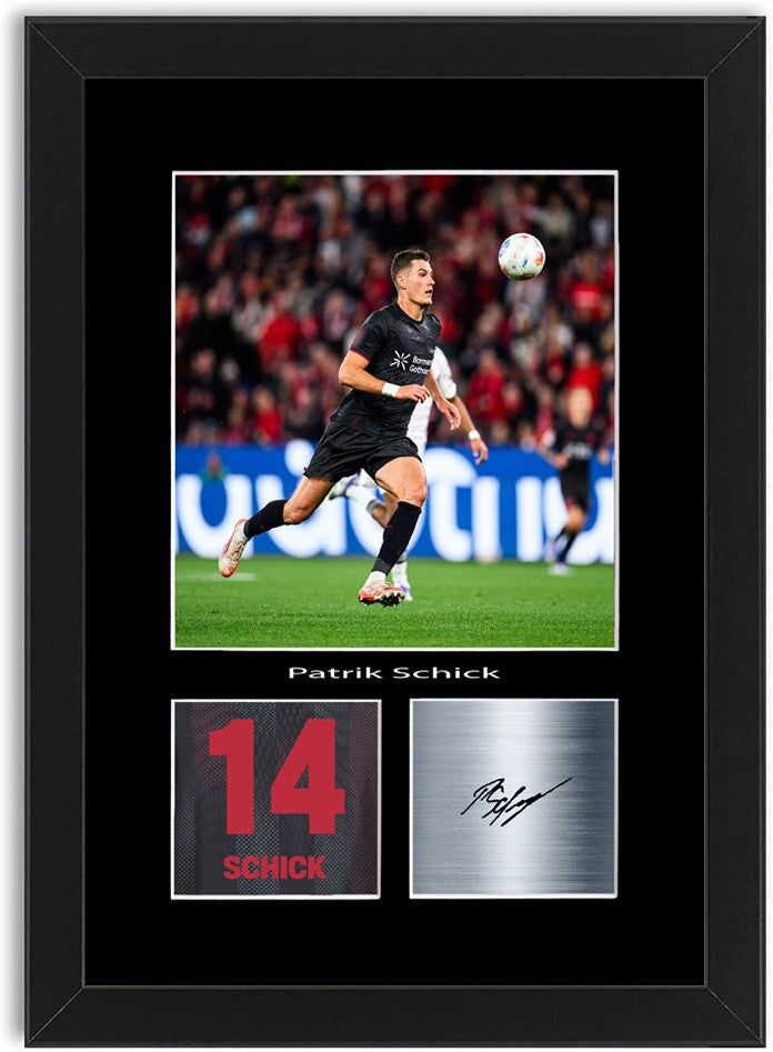 Patrik Schick Football Player Poster Signed Print Photo A4 Wall Art Framed