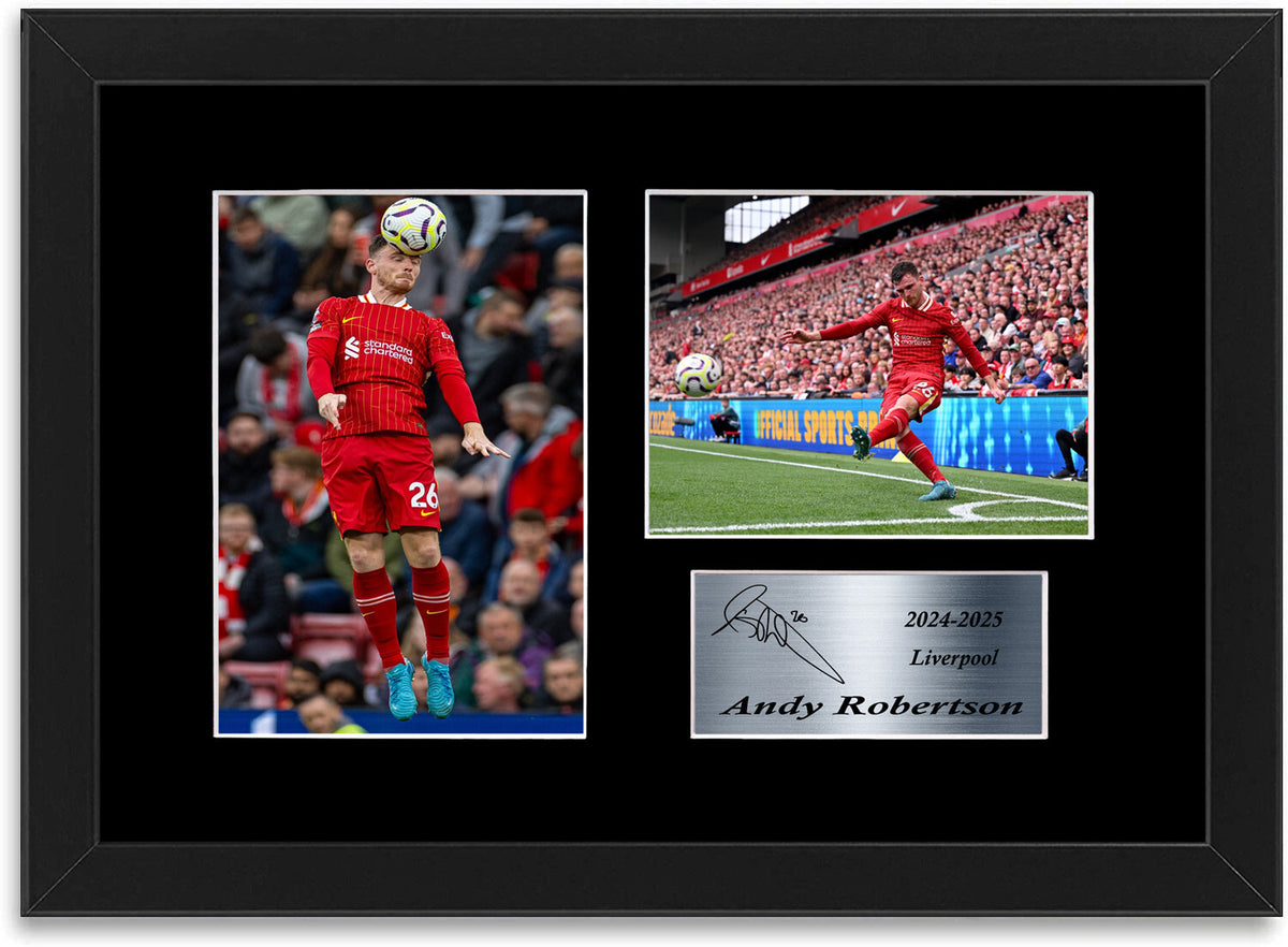 Andy Robertson Liverpool Player framed print by LJW Prints