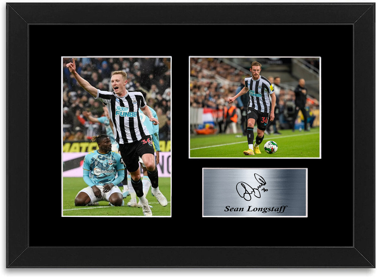 Sean Longstaff Newcastle Poster Printed Signed Autograph Photo Display Mount A4