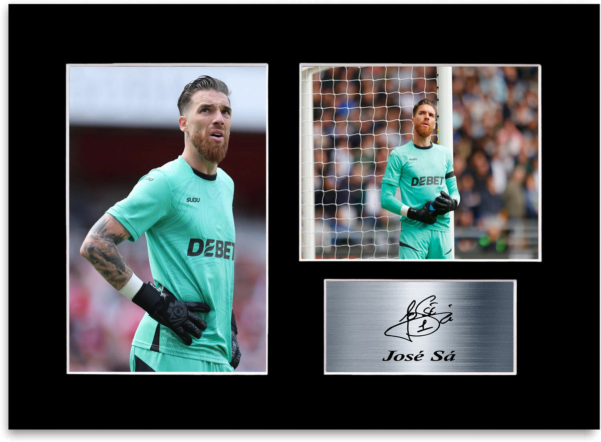 Jose Sa Wolverhampton Player framed print by LJW Prints