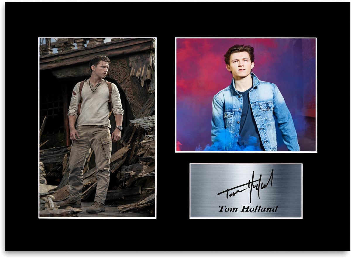 Tom Holland Printed Signed Autograph Photo Display Mount Gift Poster A4