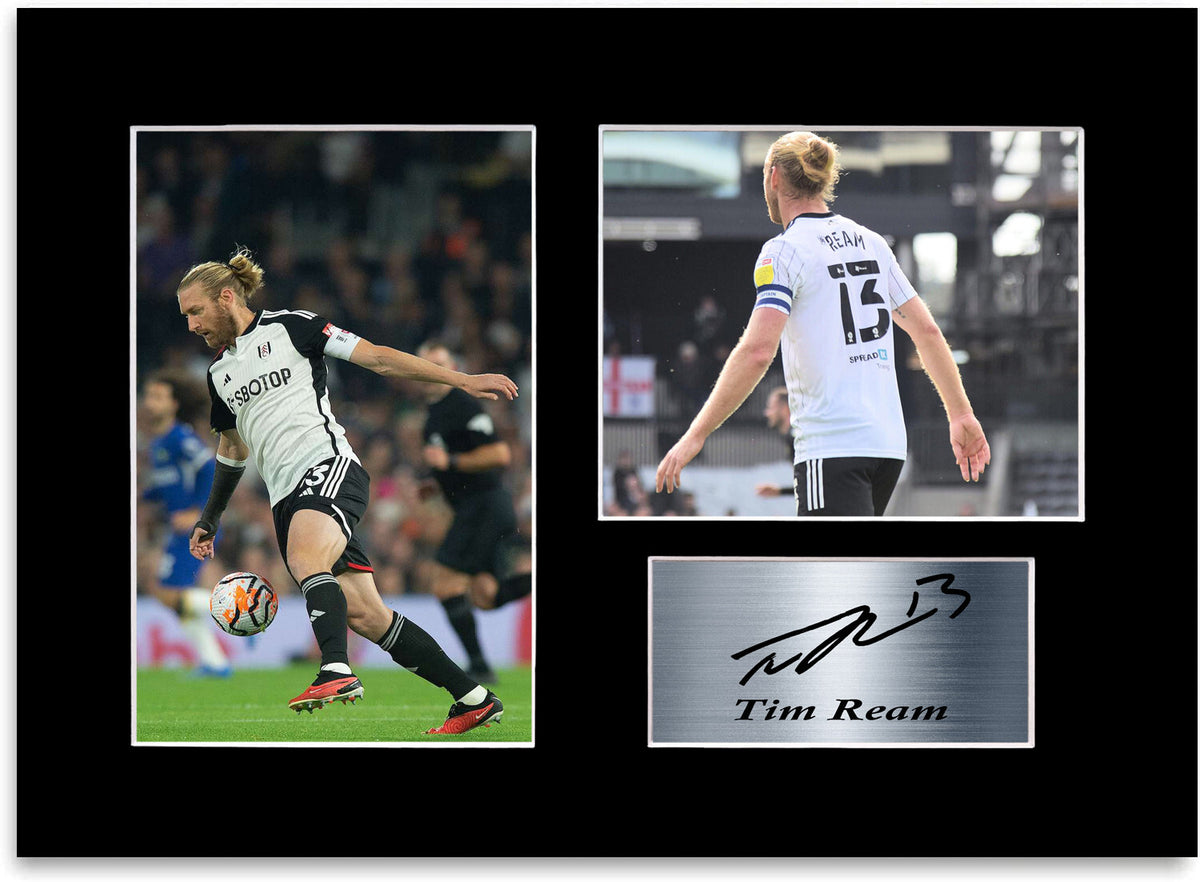 Tim Ream Fulham Player framed print by LJW Prints