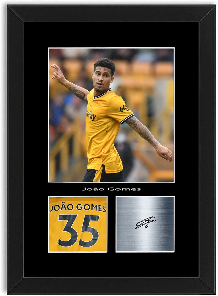 Joao Gomes Football Player Poster Signed Print Photo A4 Wall Art Framed