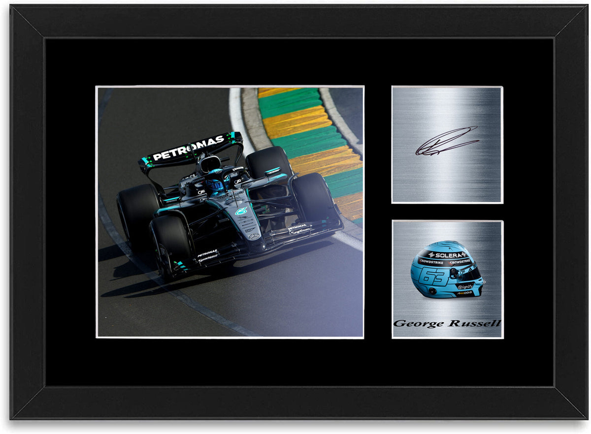 George Russell 2025 For F1 Fans framed print by LJW Prints