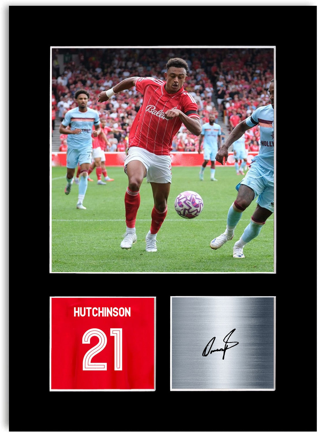 Omari Hutchinson Football Player Poster Signed Photo Display Mount Print A4 Gift
