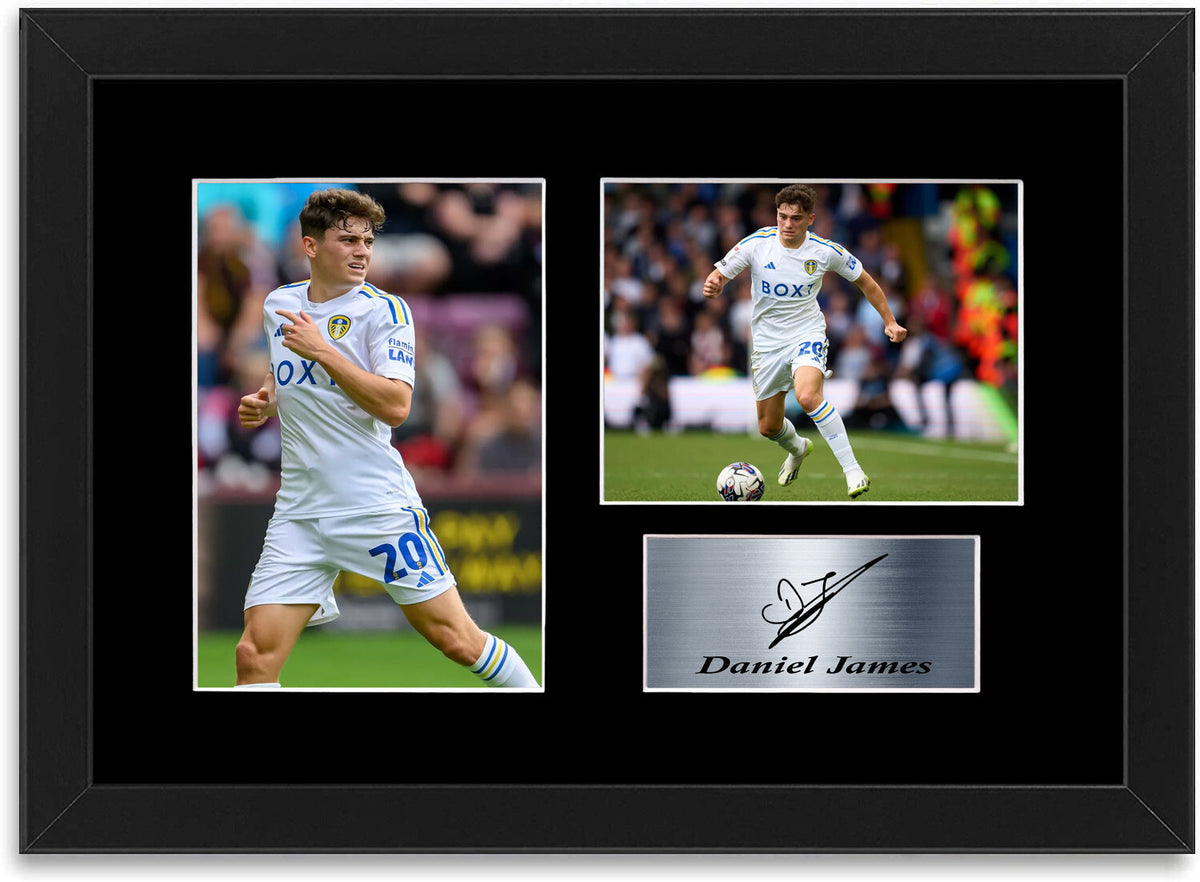 Daniel James Leeds United Player framed print by LJW Prints